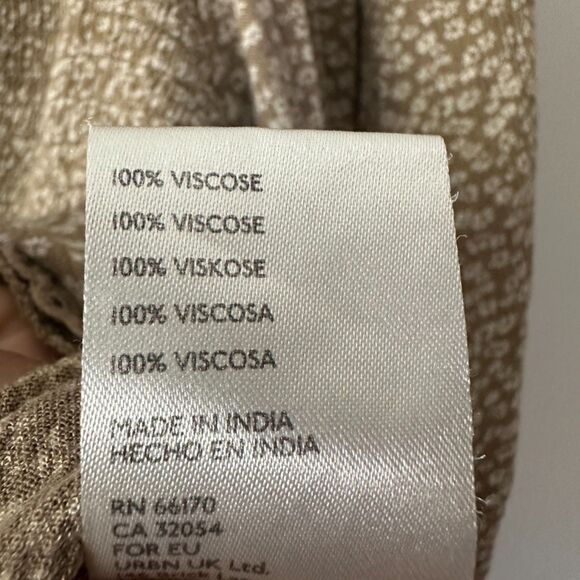 Free People Womens Brittnee Print Smocked Back Peplum Top Floral Size Large - Picture 6 of 9